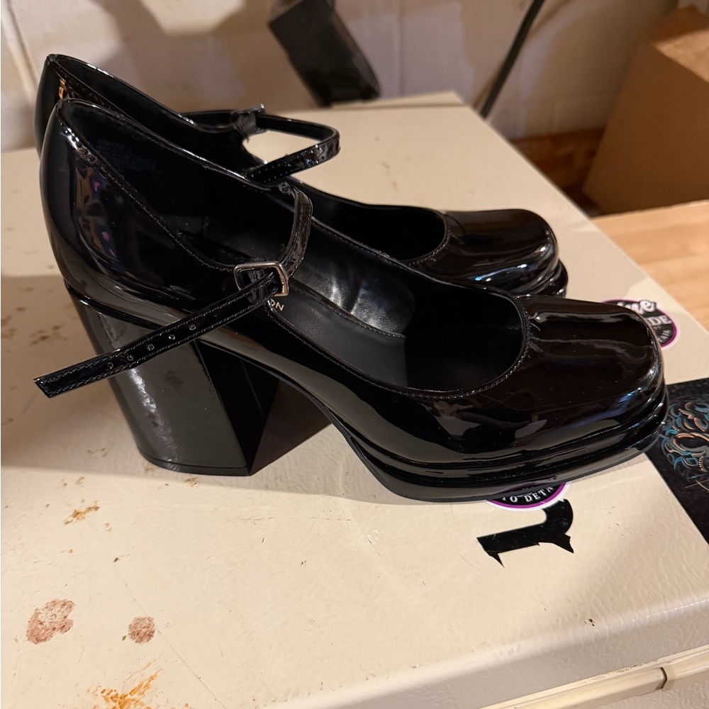 BCBG BLACK Mary Jane Heels